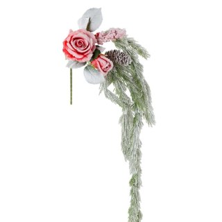 KWIAT ŚWIĄTECZNY DEKORACYJNY 229 O 25 CM ZIELONY