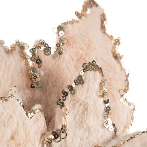 KWIAT ŚWIĄTECZNY DEKORACYJNY 276 O 39 X 35 CM BEŻOWY