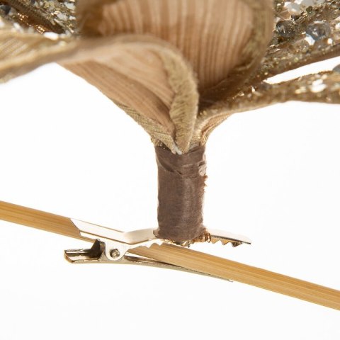 KWIAT ŚWIĄTECZNY DEKORACYJNY 283 22 X 22 CM SZAMPAŃSKI