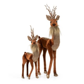 OZDOBA ŚWIĄTECZNA 360 19 X 8 X 45 CM BRĄZOWY