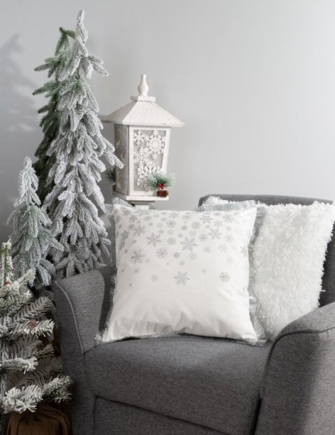 POSZEWKA ŚWIATECZNA 115 45 X 45 CM BIAŁY