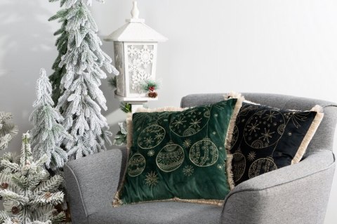 POSZEWKA ŚWIATECZNA 118A 45 X 45 CM CZARNY