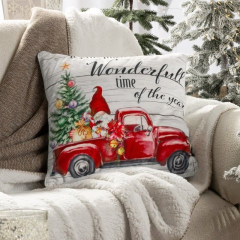 POSZEWKA ŚWIATECZNA 123 45 X 45 CM CZERWONY