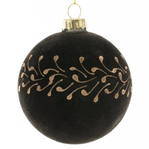 BOMBKA CHOINKOWA SZKLANA FI 8 CM CZARNY