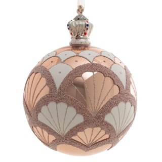 BOMBKA CHOINKOWA SZKLANA O 12 CM ZŁOTY