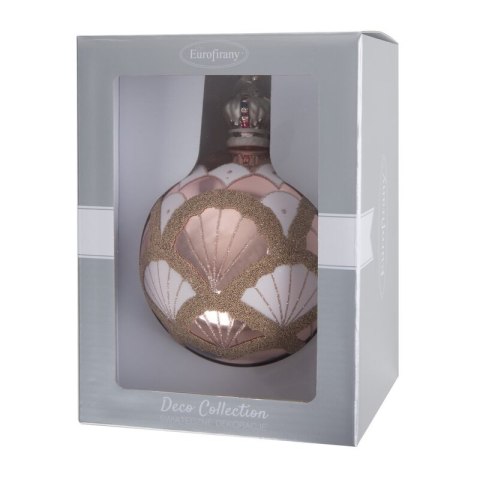 BOMBKA CHOINKOWA SZKLANA O 12 CM ZŁOTY