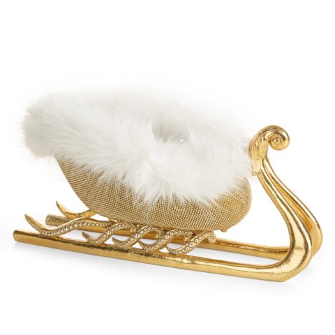 FIGURKA ŚWIATECZNA 197 31 X 16 X 15 CM ZŁOTY