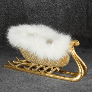 FIGURKA ŚWIATECZNA 197 31 X 16 X 15 CM ZŁOTY