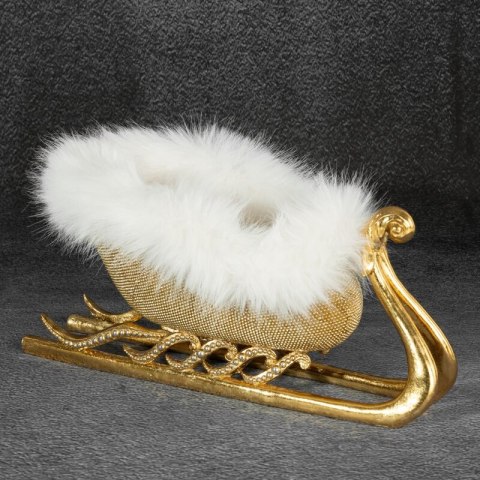 FIGURKA ŚWIATECZNA 197 31 X 16 X 15 CM ZŁOTY