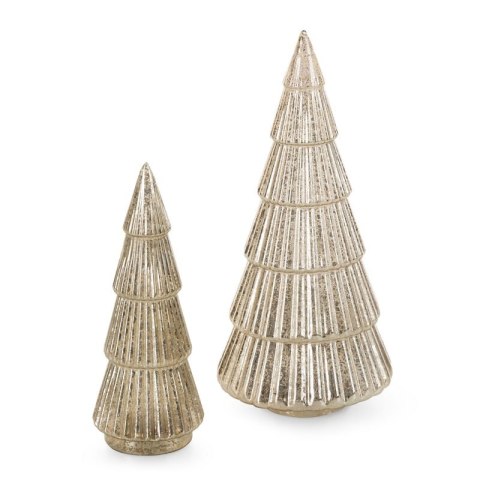 FIGURKA ŚWIATECZNA SZ165 13 X 13 X 30 CM SREBRNY