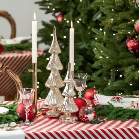 FIGURKA ŚWIATECZNA SZ170B 9 X 9 X 36 CM SREBRNY