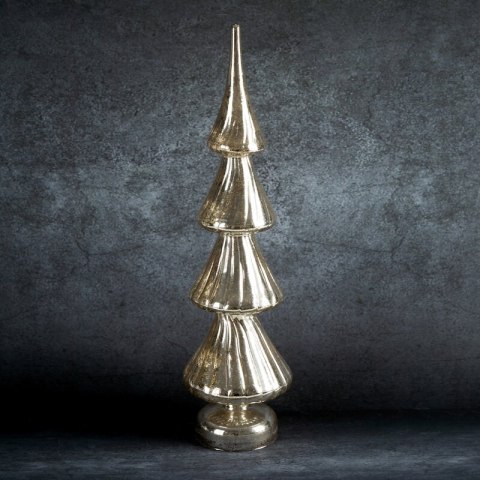 FIGURKA ŚWIATECZNA SZ170C 12 X 12 X 45 CM SREBRNY