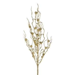 GAŁĄZKA ŚWIĄTECZNA DEKORACYJNA 69 45 X 20 CM ZŁOTY