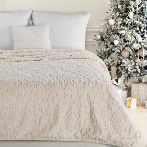 KOC ŚWIĄTECZNY BLINK 150 X 200 CM KREMOWY