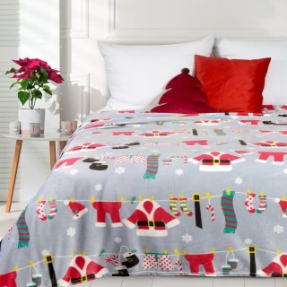 KOC ŚWIĄTECZNY KOC13 150 X 200 CM SZARY