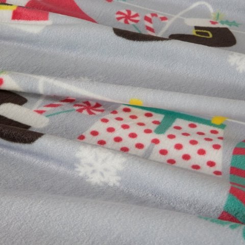 KOC ŚWIĄTECZNY KOC13 150 X 200 CM SZARY