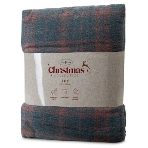 KOC ŚWIĄTECZNY PETER 200 X 220 CM GRANATOWY