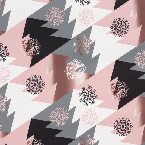 KOMPLET POŚCIELI ŚWIATECZNEJ AURA 140 X 200 CM RÓŻOWY