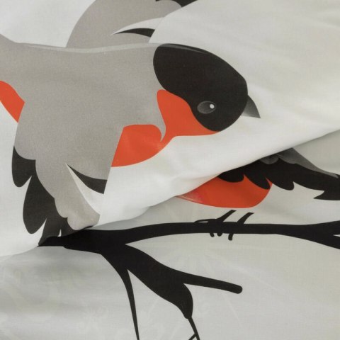 KOMPLET POŚCIELI ŚWIATECZNEJ BERRY 140 X 200 CM BIAŁY