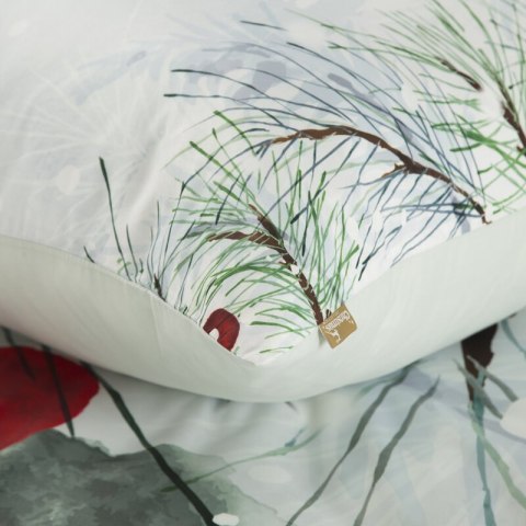 KOMPLET POŚCIELI ŚWIATECZNEJ ROBIN 140 X 200 CM JASNOSZARY