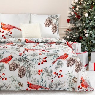 KOMPLET POŚCIELI ŚWIATECZNEJ WILLOW 220 X 200 CM BIAŁY