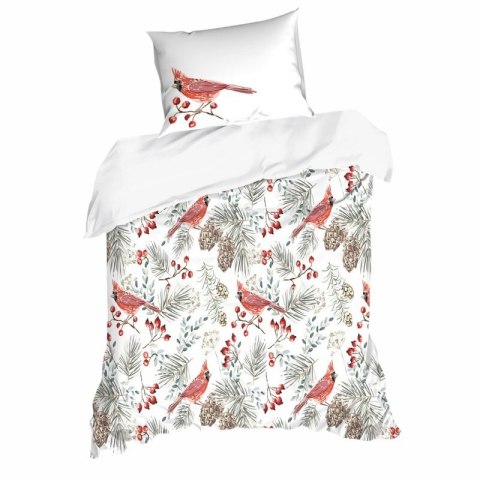 KOMPLET POŚCIELI ŚWIATECZNEJ WILLOW 220 X 200 CM BIAŁY