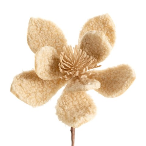 KWIAT ŚWIĄTECZNY DEKORACYJNY 234B O 21 CM BEŻOWY