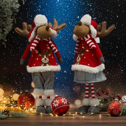 LALKA ŚWIATECZNA 92B 20 X 12 X 52 CM CZERWONY