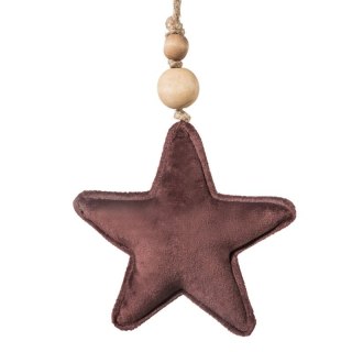 OZDOBA ŚWIĄTECZNA KENDAL 2 15 CM BORDOWY