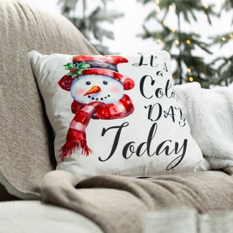 POSZEWKA ŚWIATECZNA 126 45 X 45 CM KREMOWY