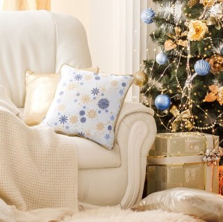 POSZEWKA ŚWIATECZNA CAROL01 45 X 45 CM BIAŁY