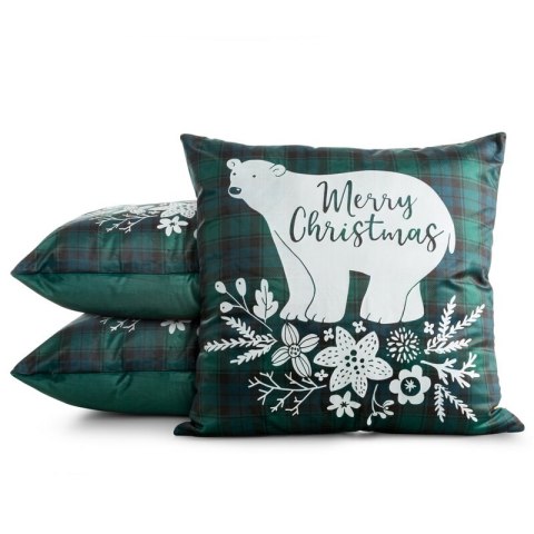 POSZEWKA ŚWIATECZNA CHERRY05 60 X 60 CM ZIELONY