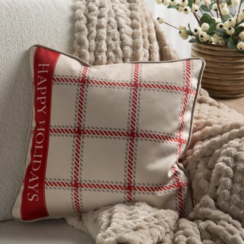 POSZEWKA ŚWIATECZNA CLARK01 60 X 60 CM BEŻOWY