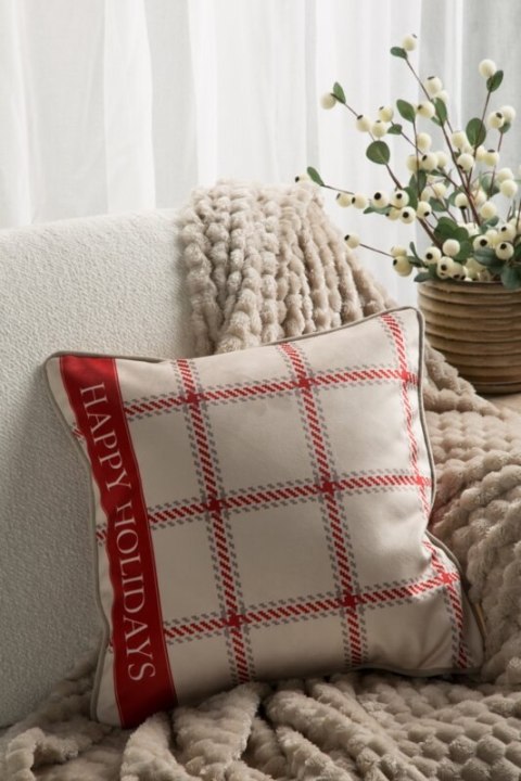 POSZEWKA ŚWIATECZNA CLARK02 45 X 45 CM BEŻOWY