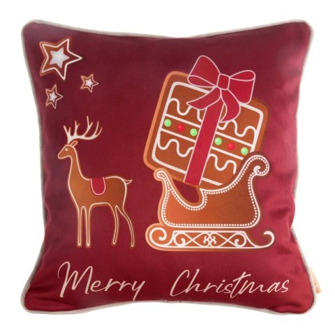 POSZEWKA ŚWIATECZNA GINGER02 45 X 45 CM CZERWONY