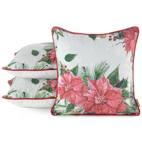 POSZEWKA ŚWIATECZNA JINGLE37 45 X 45 CM RÓŻOWY