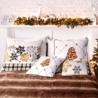 POSZEWKA ŚWIATECZNA JOY01 60 X 60 CM BIAŁY