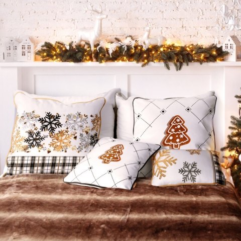 POSZEWKA ŚWIATECZNA JOY01 60 X 60 CM BIAŁY