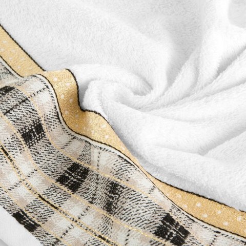 RĘCZNIK ŚWIATECZNY ANGEL02B 70 X 140 CM BIAŁY