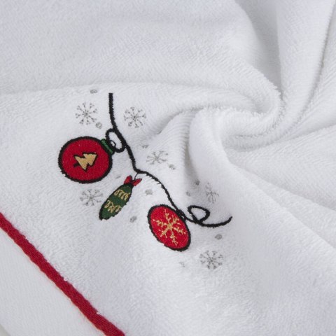 RĘCZNIK ŚWIATECZNY GERDA2 50 X 90 CM BIAŁY