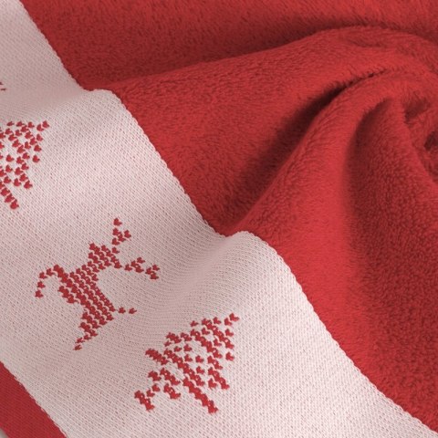 RĘCZNIK ŚWIATECZNY NOEL02 70 X 140 CM CZERWONY