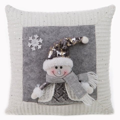 ŚWIĄTECZNA POSZEWKA KEVIN 40 X 40 CM BIAŁY