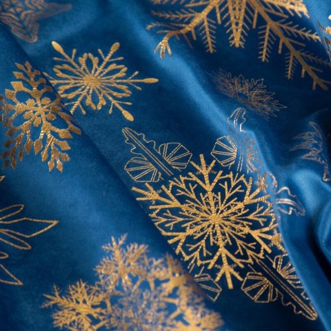 ZASŁONA ŚWIATECZNA ASTRA 140 X 250 CM GRANATOWY