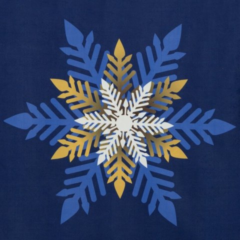 ZASŁONA ŚWIATECZNA CAROL02 140 X 250 CM GRANATOWY