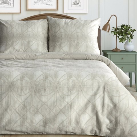 KOMPLET POŚCIELI BAWEŁNIANEJ ADELL 160 X 200 CM BEŻOWY