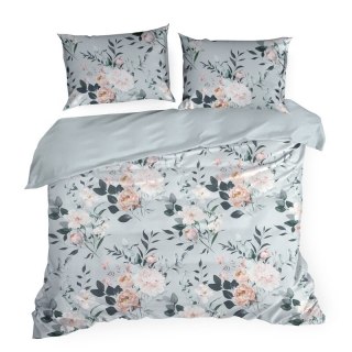 KOMPLET POŚCIELI BAWEŁNIANEJ ROSITA 140 X 200 CM SZARY
