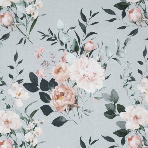 KOMPLET POŚCIELI BAWEŁNIANEJ ROSITA 140 X 200 CM SZARY