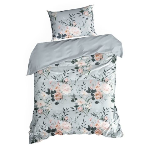 KOMPLET POŚCIELI BAWEŁNIANEJ ROSITA 160 X 200 CM SZARY