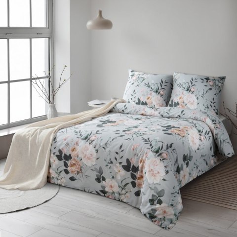 KOMPLET POŚCIELI BAWEŁNIANEJ ROSITA 220 X 200 CM SZARY