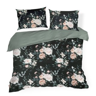 KOMPLET POŚCIELI BAWEŁNIANEJ ROSITA1 140 X 200 CM CZARNY